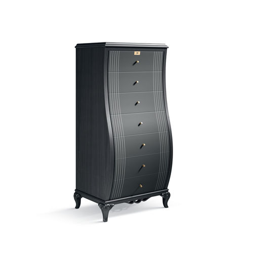 Cassettiera classica - ART. 5763 - CARPANESE HOME - in legno / nera