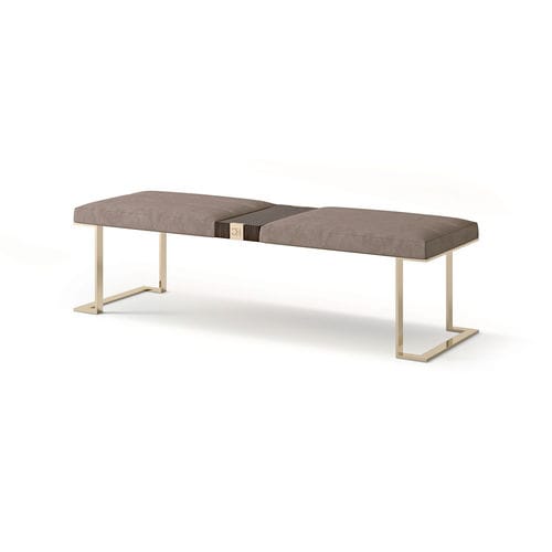 Panca contemporanea - ART. 7987 - CARPANESE HOME - in metallo / in tessuto / in pelle