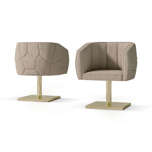Sedia contemporanea - ART. 7519 - CARPANESE HOME - da interno / in tessuto / in pelle