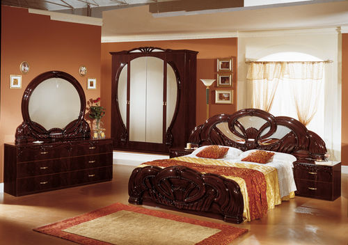Letto matrimoniale - GIADA - Ben Company srl Industria Mobili - in stile / con testiera / con comodini