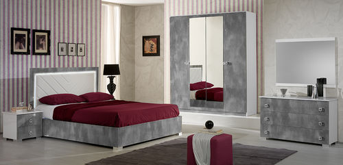 Letto matrimoniale - STELLA - Ben Company srl Industria Mobili - contemporaneo / imbottito / con testiera