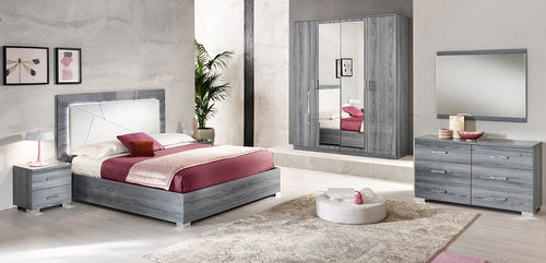 Letto matrimoniale - NICOLE PADDED USA - Ben Company srl Industria Mobili - contemporaneo / imbottito / con testiera