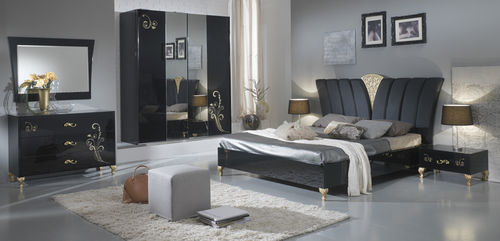 Letto matrimoniale - SOFIA  - Ben Company srl Industria Mobili - in stile / imbottito / con testiera