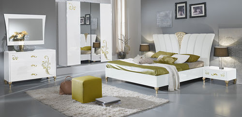 Letto matrimoniale - Sofia - Ben Company srl Industria Mobili - in stile / con testiera / con comodini