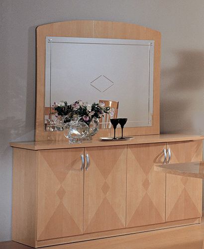 Credenza contemporanea - Elena - Ben Company srl Industria Mobili - impiallacciata in legno / beige