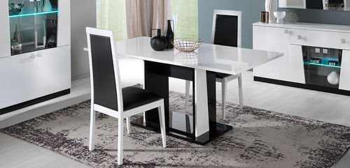 Tavolo da pranzo contemporaneo - ELISA - Ben Company srl Industria Mobili - in legno / con supporto in legno / rettangolare