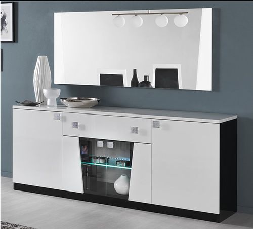 Credenza contemporanea - ELISA  - Ben Company srl Industria Mobili - impiallacciata in legno / bianca