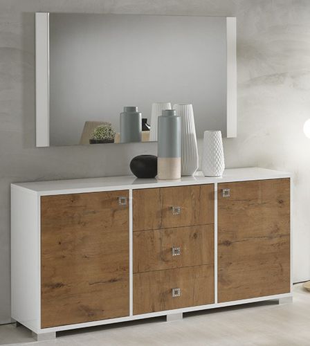 Credenza contemporanea - STELLA - Ben Company srl Industria Mobili - in rovere bianco / con cassetti
