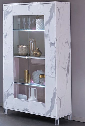 Vetrina contemporanea - VITTORIA  - Ben Company srl Industria Mobili - in marmo / bianca