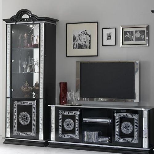 Credenza con alzata in stile - VENUS - Ben Company srl Industria Mobili - impiallacciata in legno