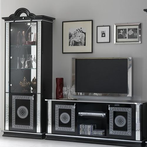 Supporto per TV da terra in stile - VENUS - Ben Company srl Industria Mobili - Made in Italy / con cassetti / per uso residenziale