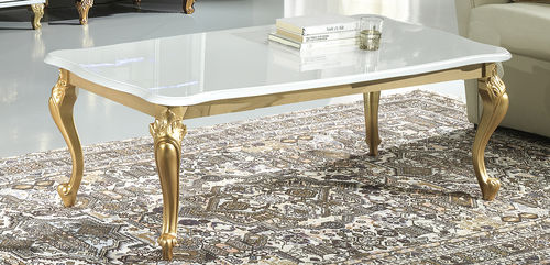 Tavolino basso in stile - SOFIA - Ben Company srl Industria Mobili - in cemento / con supporto in metallo / rettangolare