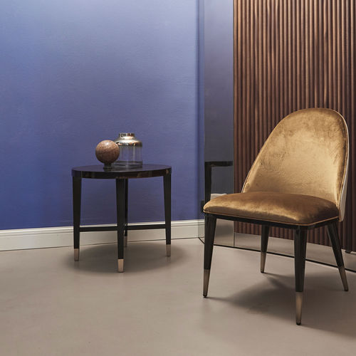 Tavolino basso contemporaneo - KIRON - Capital Collection - in legno / in marmo / con supporto in metallo