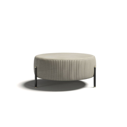 Ottomana contemporanea - TOULOUSE .90 - Capital Collection - in tessuto / tonda / da interno