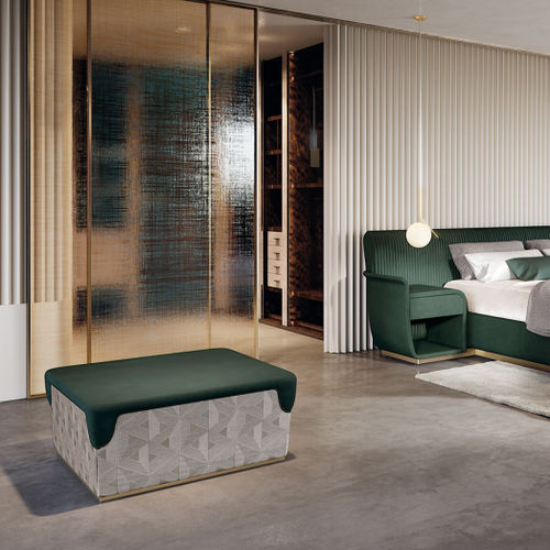Ottomana in tessuto - MAJESTIC - Capital Collection - quadrata / da interno / contract