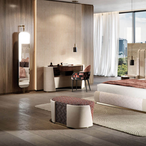 Panca fondoletto contemporanea - MAJESTIC L - Capital Collection - in tessuto / per uso residenziale / contract
