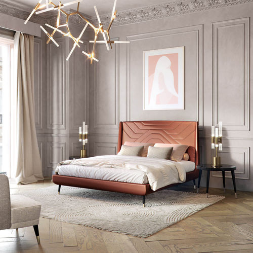Letto matrimoniale - AMÈLIE - Capital Collection - contemporaneo / imbottito / con testiera