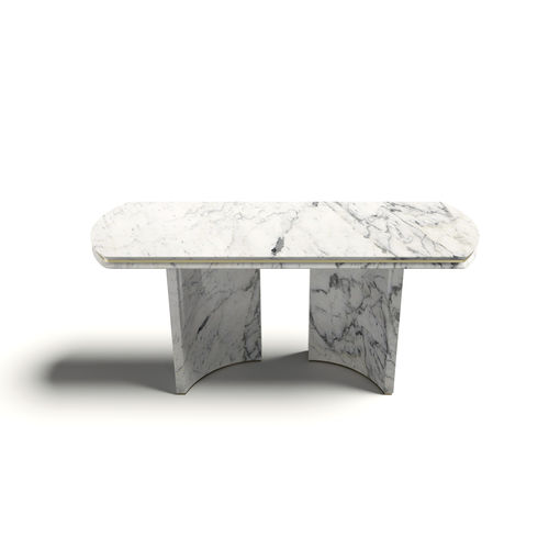 Consolle contemporanea - ERCOLE - Capital Collection - in marmo / con supporto in marmo / rettangolare