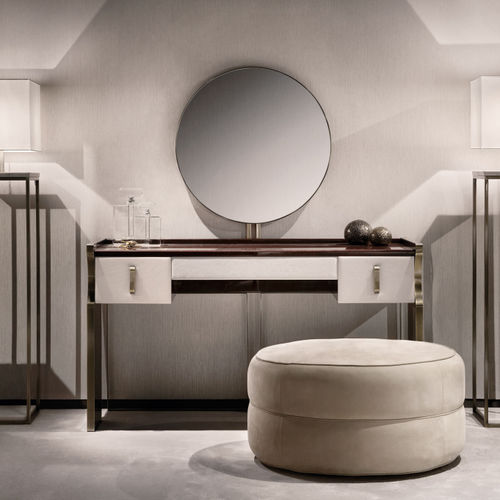 Mobile da toeletta contemporaneo - TRILOGY - Capital Collection - in legno / in metallo / in pelle