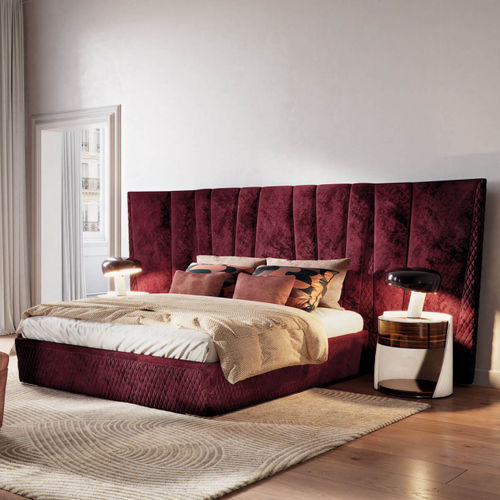 Letto matrimoniale - MAJESTIC XL - Capital Collection - contemporaneo / imbottito / con testiera