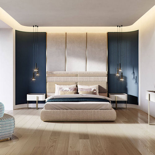 Letto matrimoniale - TRILOGY L - Capital Collection - contemporaneo / imbottito / con testiera