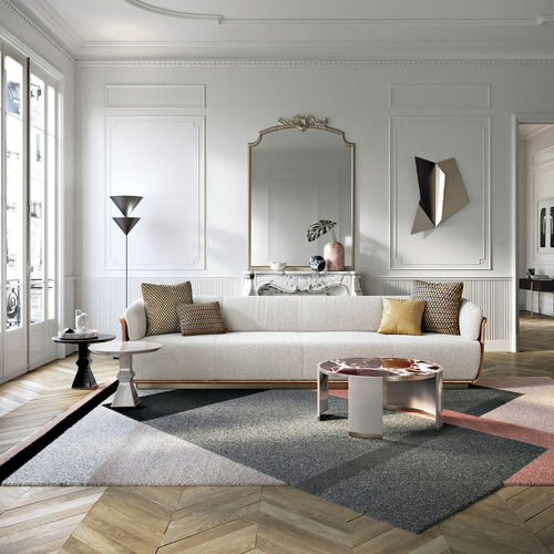 Divano contemporaneo - ALLURE - Capital Collection - in tessuto / in pelle / per cuscini