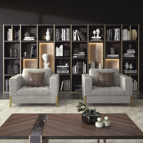 Poltrona contemporanea - OYSTER - Capital Collection - in tessuto / in schiuma di poliuretano / in legno