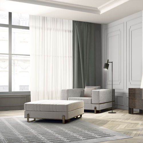 Ottomana contemporanea - GRAND - Capital Collection - in tessuto / in pelle / quadrata