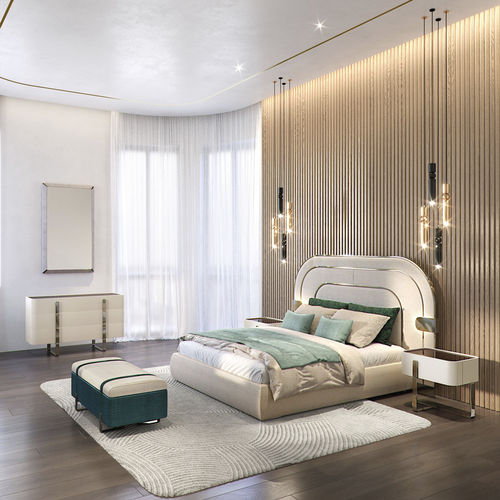 Letto matrimoniale - EDEN - Capital Collection - contemporaneo / imbottito / con testiera
