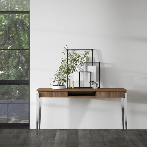 Consolle contemporanea - CARISMA - Capital Collection - in legno / con supporto in metallo / rettangolare