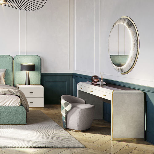 Consolle contemporanea - ORION - Capital Collection - in legno / in marmo / in pelle