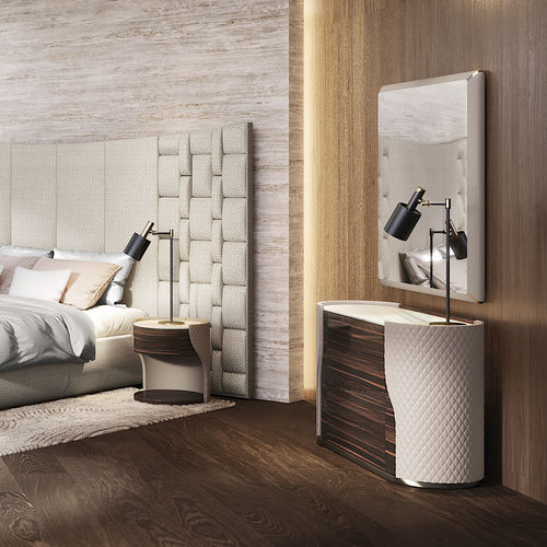 Cassettone contemporaneo - JUBILEE - Capital Collection - in legno / in pelle / in marmo