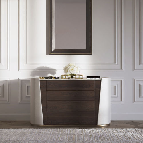 Cassettone contemporaneo - MAJESTIC - Capital Collection - in legno / in metallo / in marmo