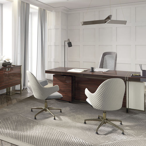 Sedia da ufficio contemporanea - DIVA L - Capital Collection - da interno / in schiuma di poliuretano / con supporto in metallo
