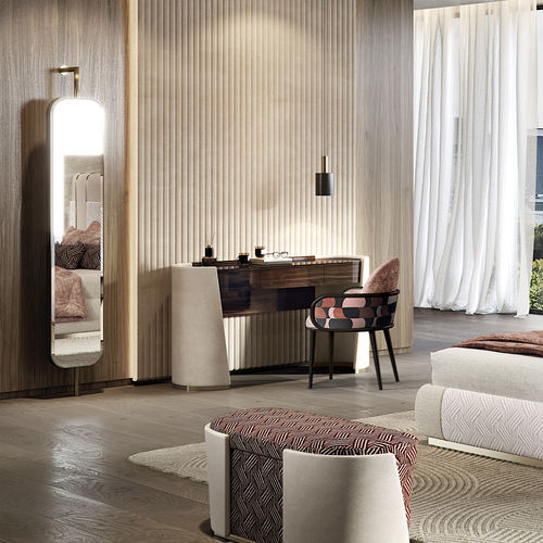 Scrittoio contemporaneo - MAJESTIC - Capital Collection - in legno / in pelle / in marmo