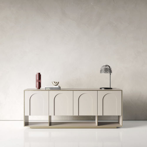 Credenza contemporanea - Palladio - Capital Collection - in legno laccato / in metallo / con illuminazione integrata