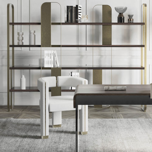 Sedia contemporanea - Mirage - Capital Collection - da interno / in tessuto / con supporto in metallo