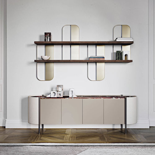 Credenza contemporanea - Karin - Capital Collection - in legno / in marmo / con cassetti