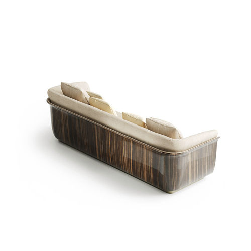 Divano contemporaneo - Allure - Capital Collection - in tessuto / in pelle / con braccioli