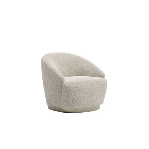 Poltrona contemporanea - Brera - Capital Collection - in tessuto / in legno / beige