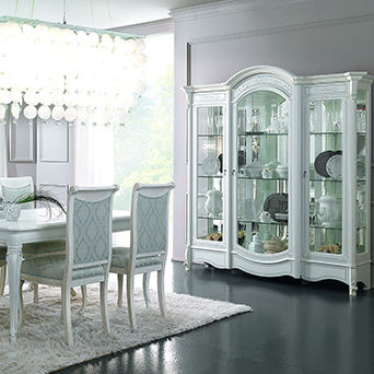 Vetrina classica - PRESTIGE - Casa +39 Arte & Stile - in vetro / in legno laccato