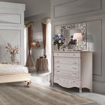 Cassettone classico - PRESTIGE - Casa +39 Arte & Stile - in legno laccato / non specificato / bianco
