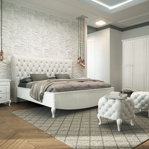 Letto matrimoniale - PRESTIGE 2 - Casa +39 Arte & Stile - in stile / con testiera / in legno laccato