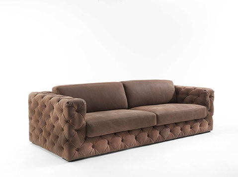 Divano chesterfield - LUXURY - Cattaneo Fratelli snc di BrunoVirginio & C. - in pelle / 2 posti / 3 posti