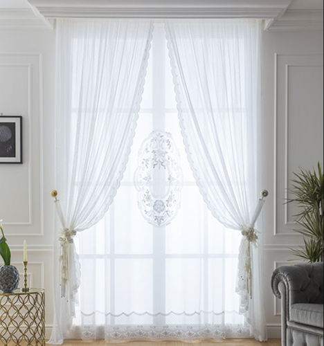 Tendina voile a fiori - GRACE MODEL 31 - Chicca Orlando srl - trasparente / ricamato / per uso residenziale