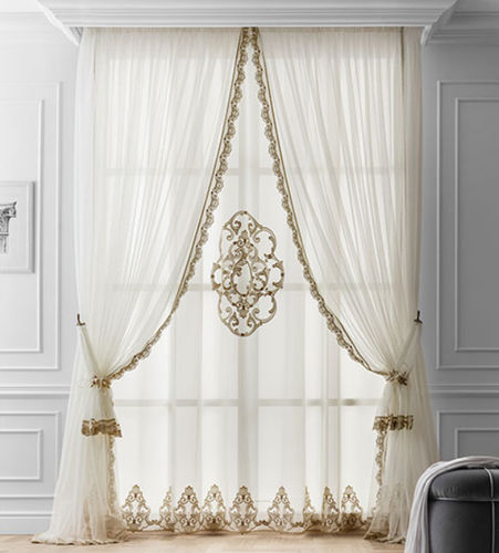 Tendina voile a tinta unita - PALAZZO MODEL 33  - Chicca Orlando srl - a motivi / trasparente / ricamato