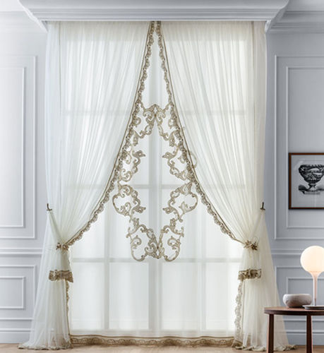 Tendina voile a tinta unita - PALAZZO MODEL 35  - Chicca Orlando srl - a motivi / trasparente / ricamato