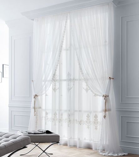 Tendina voile a motivi - SOFIA MODEL 53 - Chicca Orlando srl - trasparente / ricamato / per uso residenziale