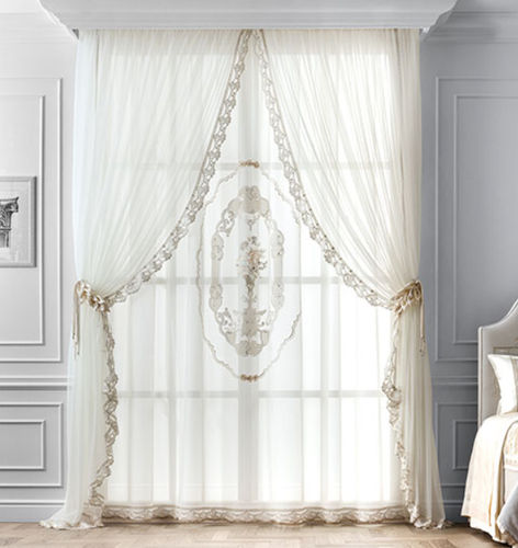 Tendina voile a fiori - VERSAILLES MODEL 82  - Chicca Orlando srl - trasparente / ricamato / per uso residenziale