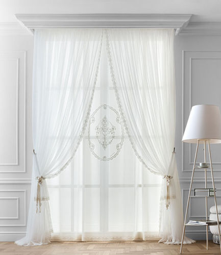Tendina voile a fiori - SOFIA MODEL 54  - Chicca Orlando srl - trasparente / ricamato / decorativa